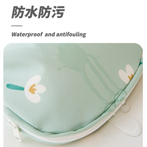 PU Waterproof Cosmetic Bag Travel Toiletries Storage Bag INS Style Portable Large Capacity Cosmetic Storage Bag