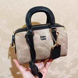 时尚同款  半熟摩卡枕头包包女式2025新款手提小拎包单肩斜挎包