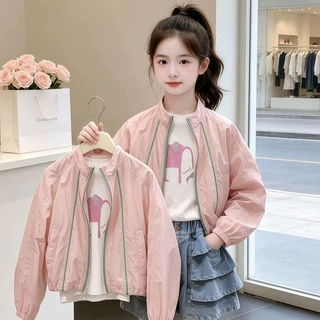 女童夏季防晒衣儿童轻薄外套女大童空调衫女孩2026新款轻薄透气