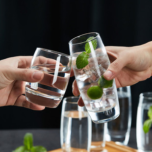 Glass only one set drinking cup home living room hotel lead-free tea cup beer pineapple Cup