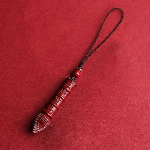 High-content Purple Sand Golden List Success Zhu Sha Thirteen Layers Wen Chang Tower Wen Chang Pen Pendant Keychain Mini Pendant