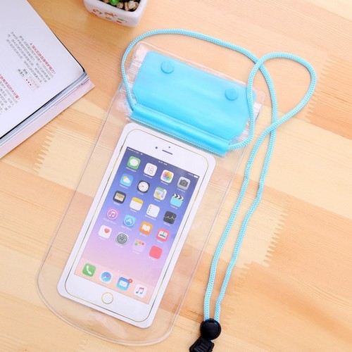 Three-layer thickened mobile phone waterproof bag transparent touch screen hot spring swimming waterproof large mobile phone waterproof case takeaway