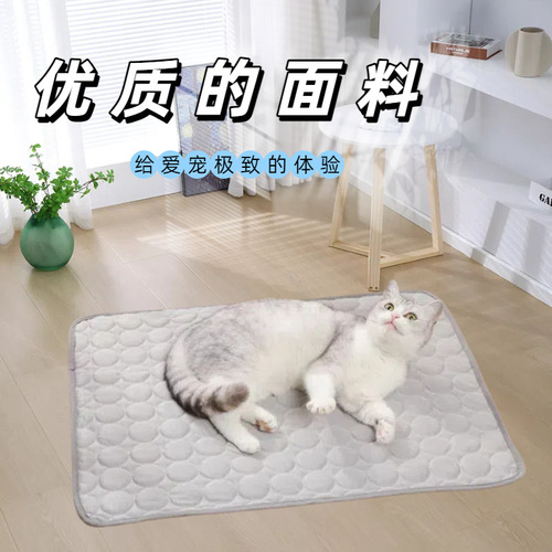 Cross-border pet ice mat dog sleeping mat medium big dog small dog sleeping cool cat sofa anti-bite pet mat