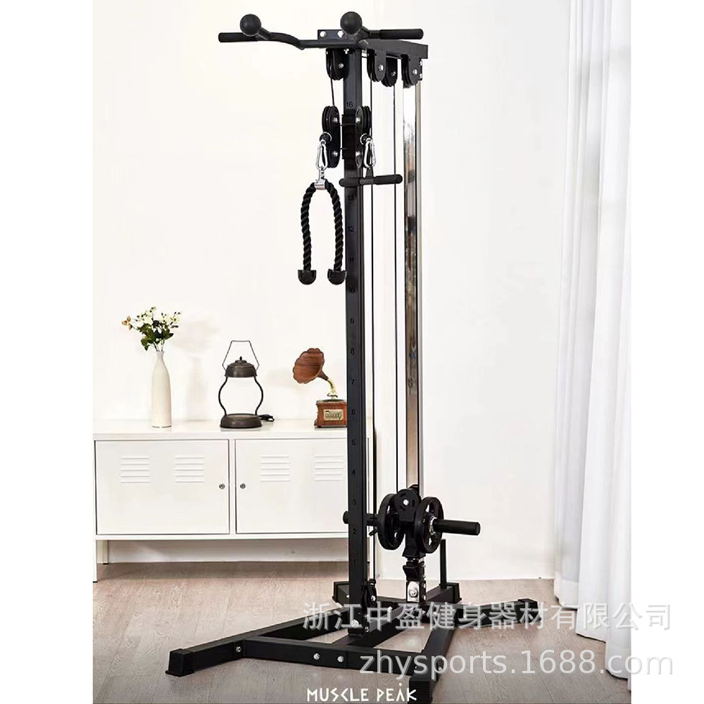 Un lado de pájaros pórtico doméstico fuerza pequeña gimnasio abrazadera de pecho multifunción alta baja tracción entrenador integral remo