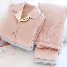 月子服加绒加厚12月份产后冬季夹棉产妇哺乳大码秋冬孕妇睡衣冬款