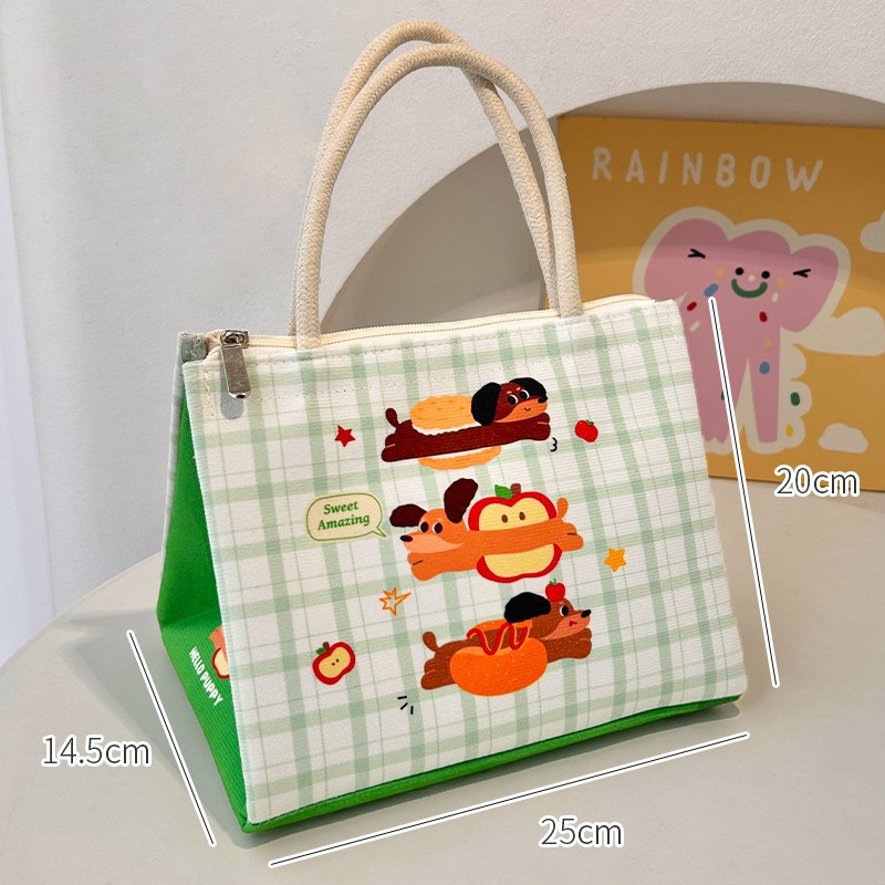 Bonita bolsa de almuerzo de aislamiento, bolsa de almuerzo de oficina, bolsas de almuerzo, bolsas de desayuno de bocadillos, bolsas de comidas portátiles