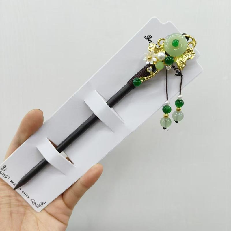 古风高级感黑色檀木发簪女流苏新中式簪子盘发神器发钗簪子苏州|undefined