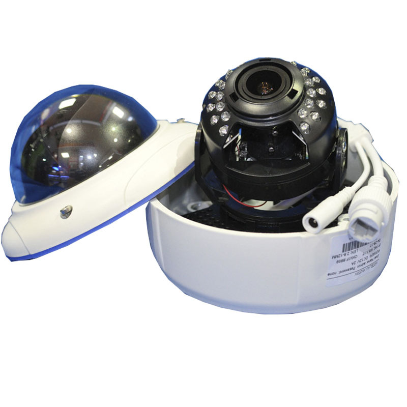 5 millones de red HD infrarrojos hemisféricos cámara web a prueba de explosiones tipo techo 2.8-12MM