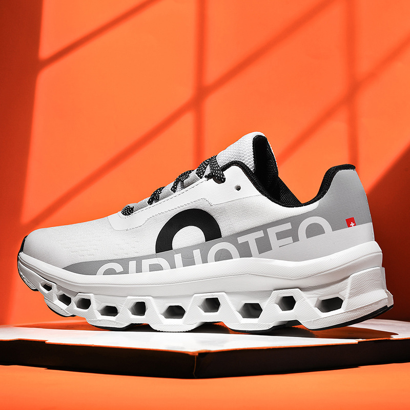 Foreign Trade Export to the United States Men's Shoes High-Quality Special Clearance High-Elastic Shock-Absorbing Marathon Running Shoes Pick up Sports Shoes