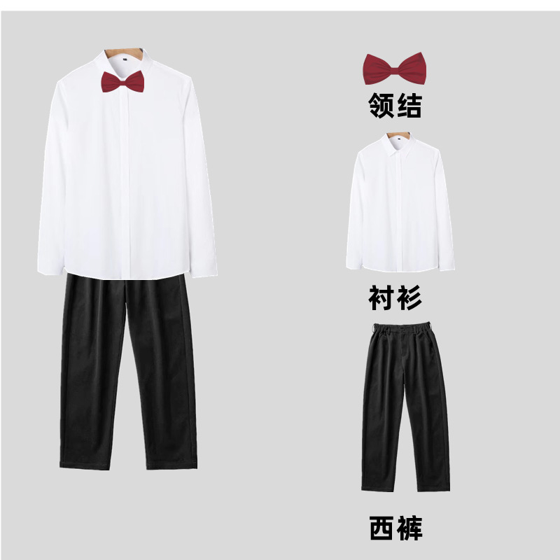 Brother, shirt, trousers, demi-season long-sleeve, classic suit jacket 2