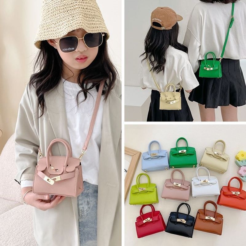 Girls' fashion handbag, stylish Korean version cute mini coin purse, little girl's baby crossbody bag trendy
