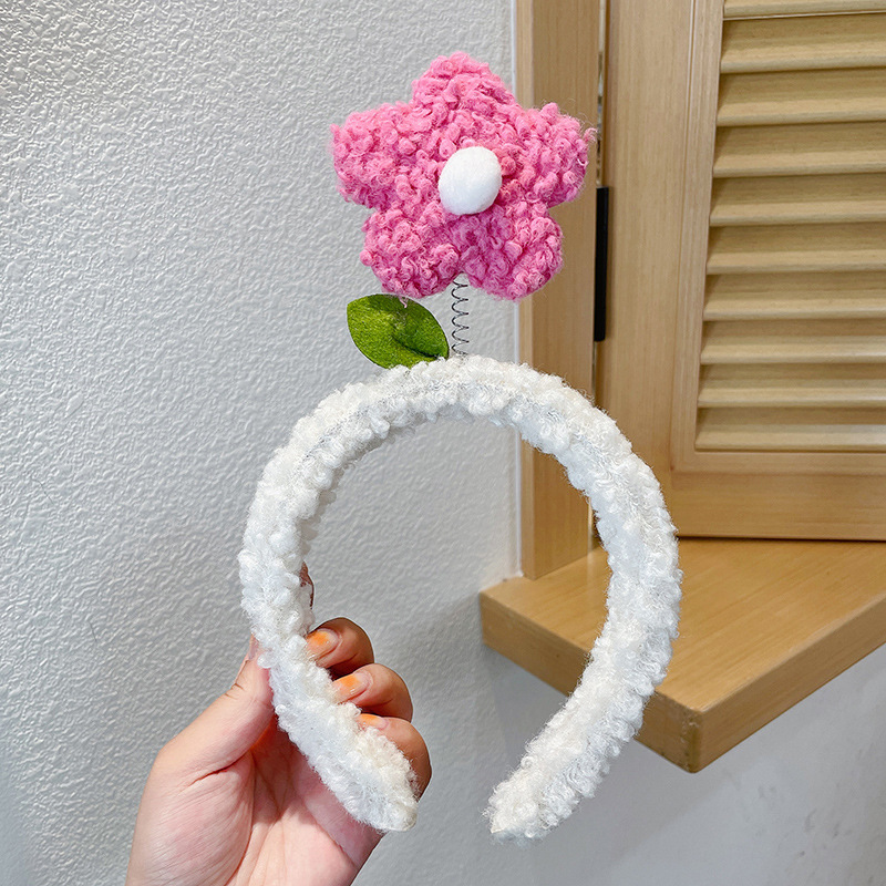 Banda para el cabello para el lavado de cara de dibujos animados lindo, máscara de aplicación de rojo de red para mujer, banda para el cabello, diadema, horquilla de paquete de cabello nuevo 2025