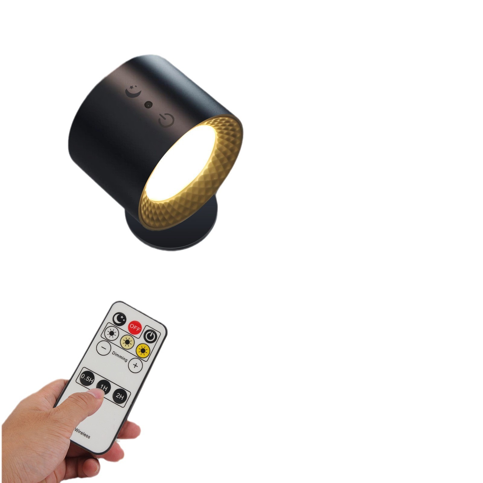 Amazon, lámpara de pared de cabecera interior para dormitorio con carga magnética transfronteriza, decoración de ambiente, mesa de noche de lectura, lámpara doble interior