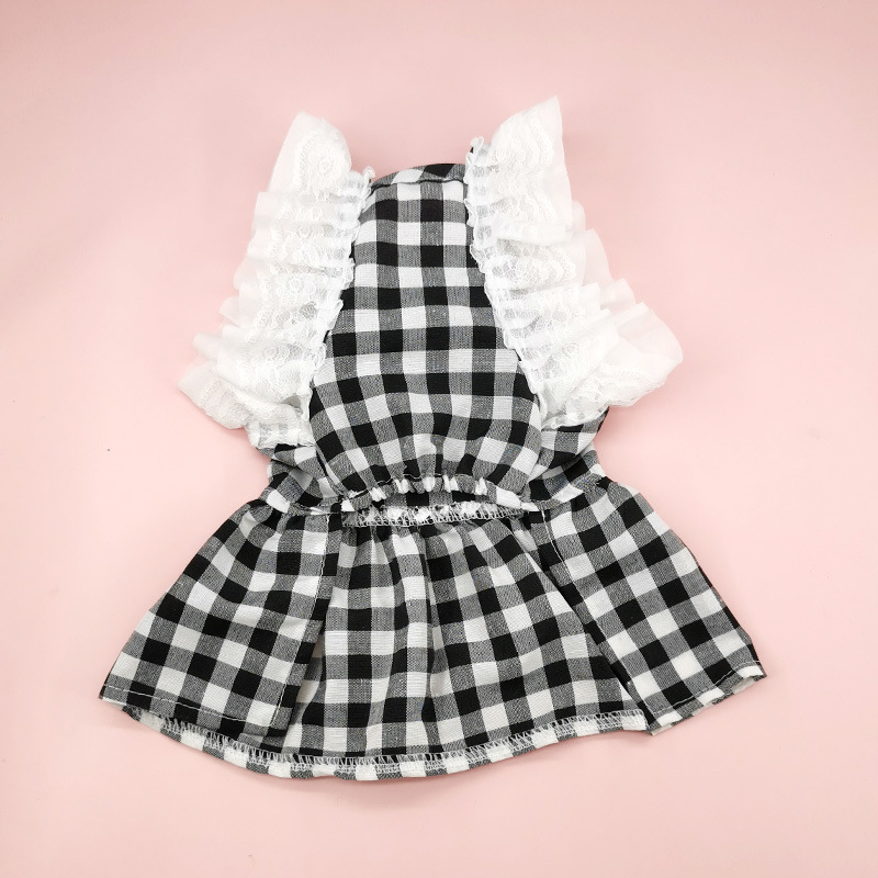 Sweet Polyester Cotton Plaid Pet Clothing display picture 9