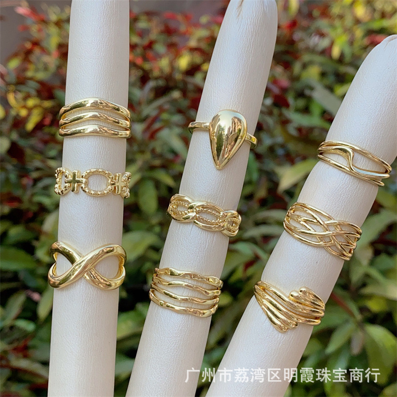 Copper genuine adjustable fashionable classic ring