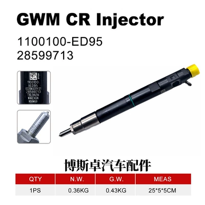 Delphi injektor 28599713 1100100-Ed95 1100100Xed95 Great Wall 4D20