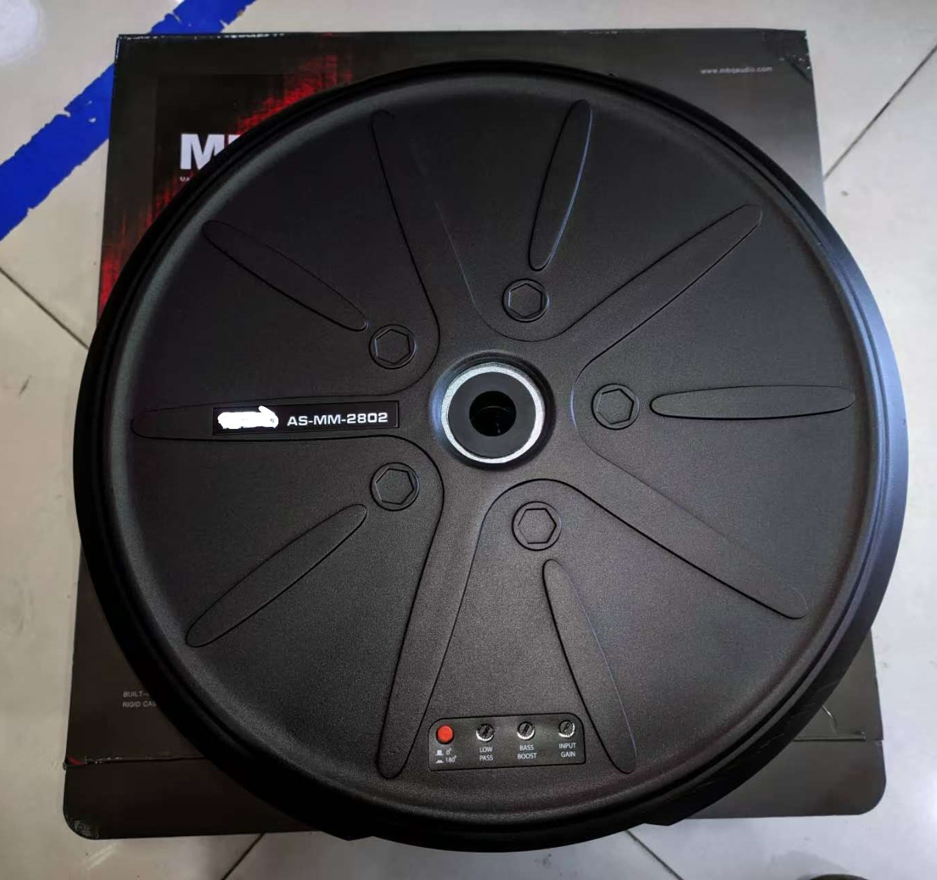 Ultra-Thin Spare Tire Active Subwoofer As-Mm2801 Spare Tire Active Subwoofer Car Audio Pure Super Low