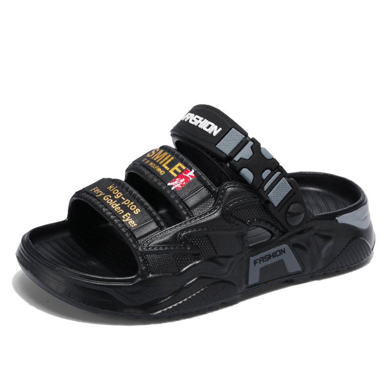 Zapatillas para hombres de verano con suela gruesa para usar nuevas sandalias de playa deportivas casuales antideslizantes al aire libre para hombres