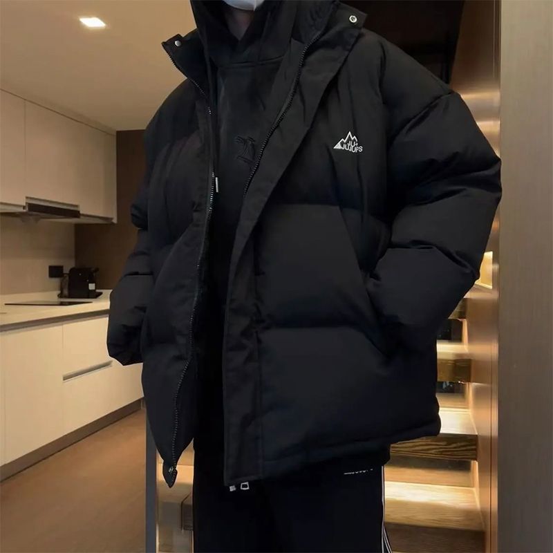 (2개) 남성용 코튼 패딩 코트 가을과 겨울 두꺼운 따뜻한 캐주얼 브레드 면 패딩 코트 10 대를위한 겨울 의류 유행 올 매치 콜드 방탄 코트