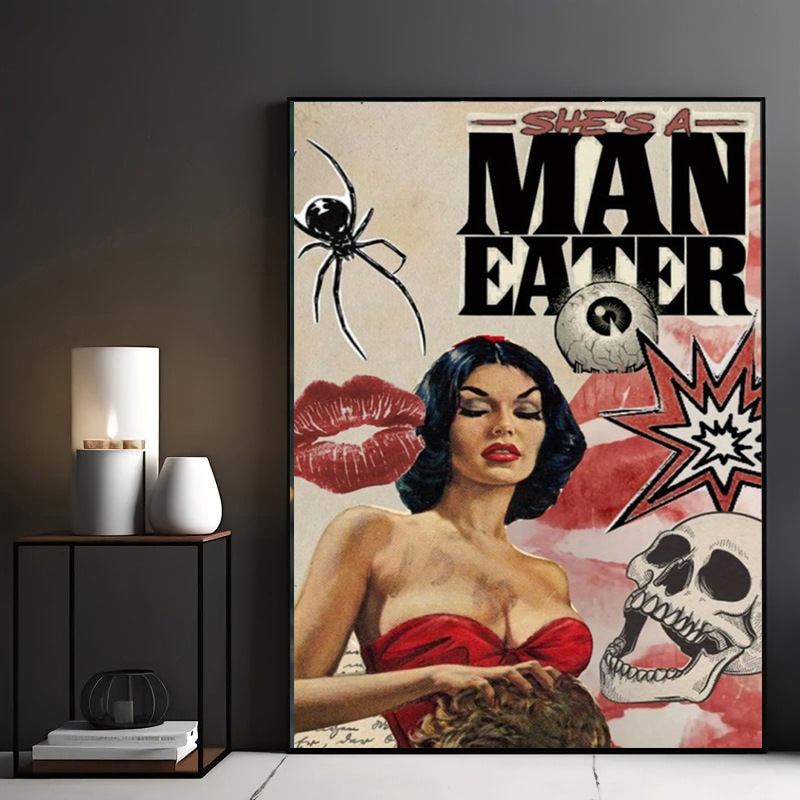 Frameless Vibrant Canvas Painting Poster Retro Modern Decorative Wall Art Indoor Outdoor Decoration Creative Hanging Decor Frameless Vibrant Canvas Painting Poster Retro Modern Decorative Wall Art Indoor Outdoor Decoration Creative Hanging Decor