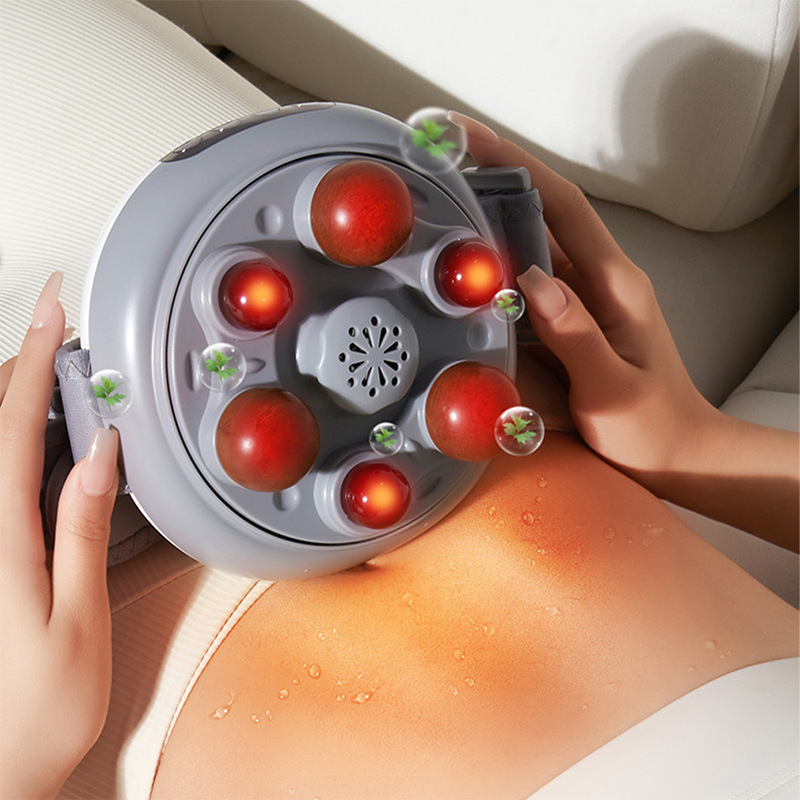 Abdominal Kneading Massager, Rotating Ball Abdominal Massager, Home Physiotherapy Strap-On Relaxation Massage Equipment