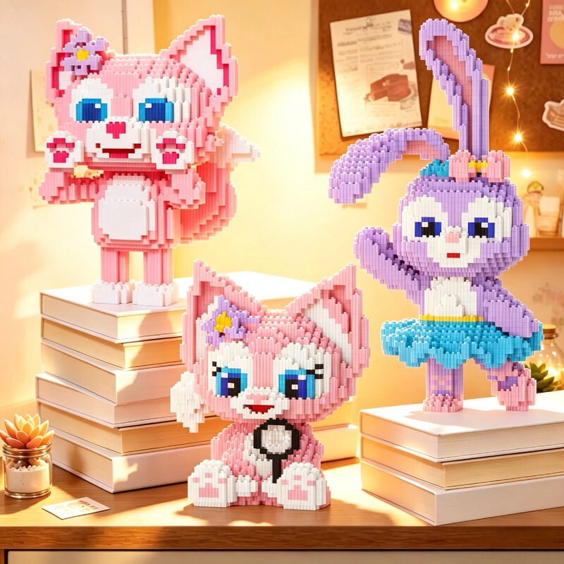 Building block assembly small particle educational children's toys, gifts for boys and girls, stall model ornaments, wholesale and dropshipping
