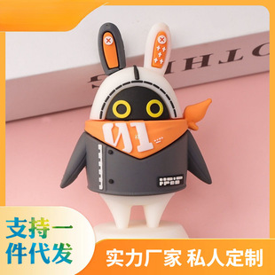 ZZZ Ice Fire Zone Zero Surrounding Soft Rubber PVC Doll Bang Bu GK Fanen Second Creator Desktop Ornaments