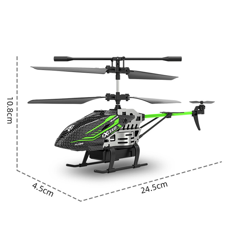 Transfronterizo nuevo colorido helicóptero de control remoto de luz variable 3.5 Tong fijo de alta aleación avión de control remoto juguetes para niños
