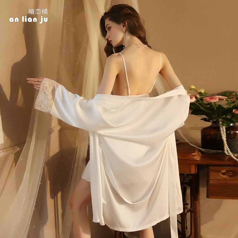 菲韵 Sexy pijama, long-sleeve, bathrobe, V-neckline, wholesale