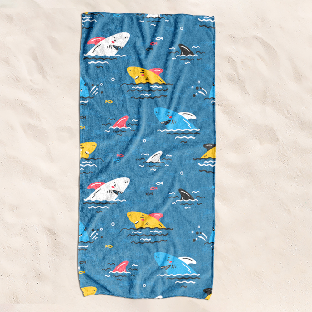 Toallas de playa transfronterizas para nadar toallas de baño de playa baño acondicionamiento físico para hombres y mujeres toallas de secado rápido convenientes