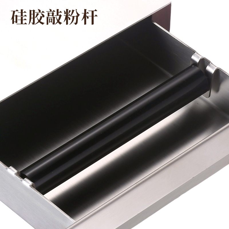 跨境抽屉式胡桃木咖啡敲渣盒商用可拆卸不锈钢意式敲渣盒废渣桶|undefined