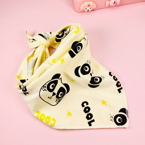2024 large dog scarf knitted cotton lace-up large triangle scarf cat and dog bow tie pet accessories