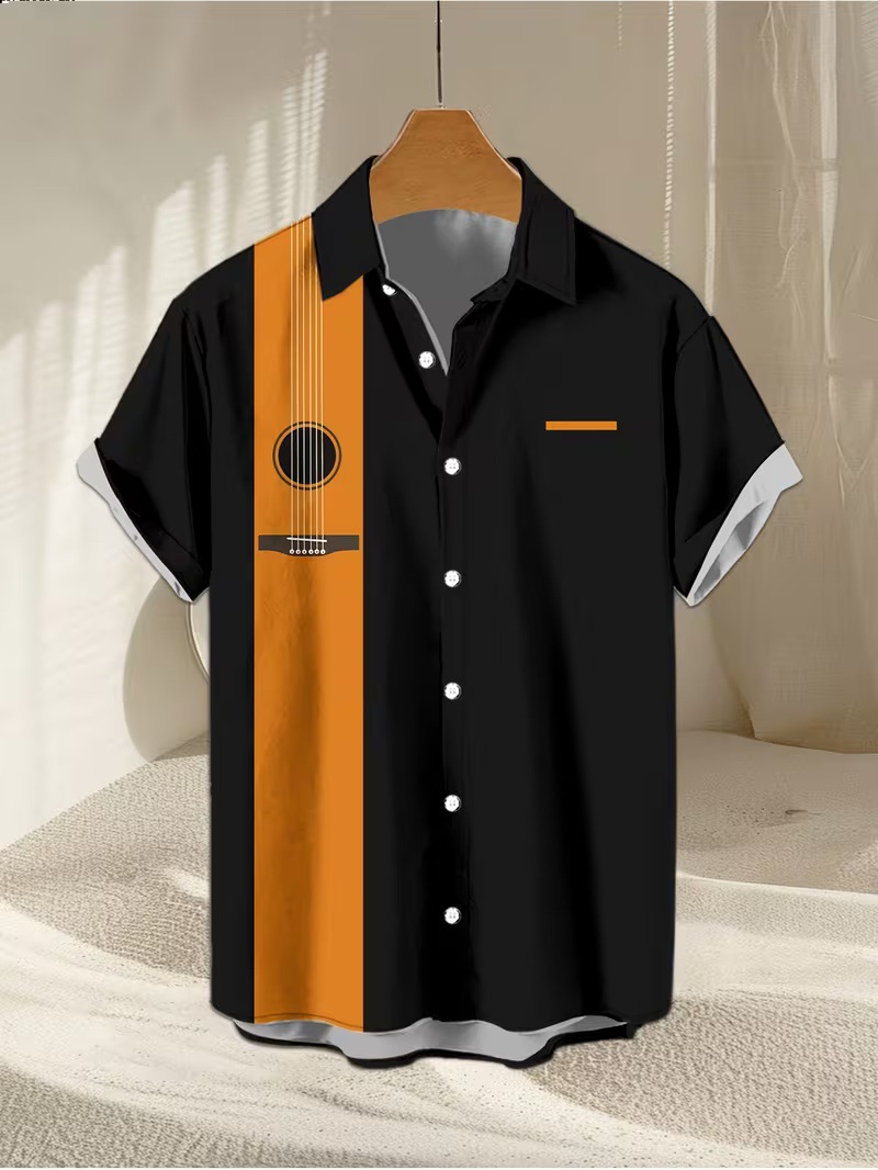 Fábrica de origen transfronteriza Amazon explosivo hombre camisa de manga corta con collar camisa de comercio exterior delgada para diseñar