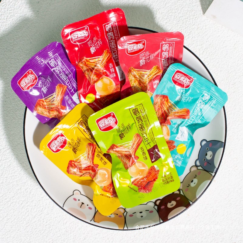 Готовые к употреблению закуски из перепелиных яиц и сушеной фасоли Doudoqi, индивидуально упакованные вегетарианские яйца в тушеном виде и продукты из бобовых, тушеные закуски оптом