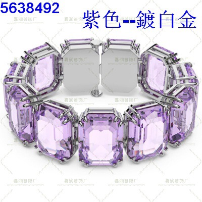 Millenia colección exagerada collar pulsera de cristal de color gradiente lujoso ligero de alto nivel transfronterizo