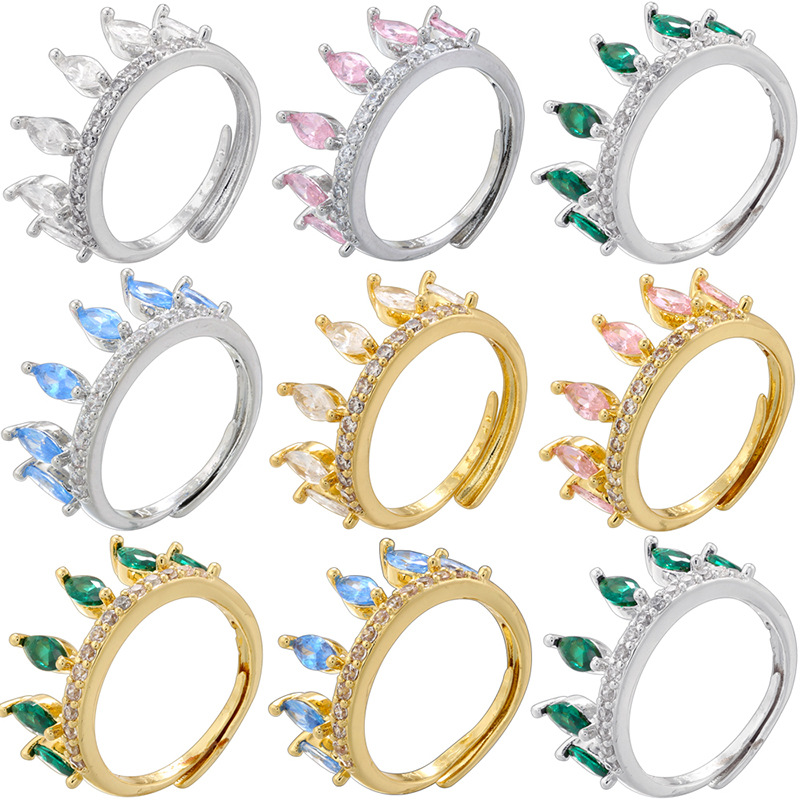 Women's Fashion Personalized Water Drop Crown Ring