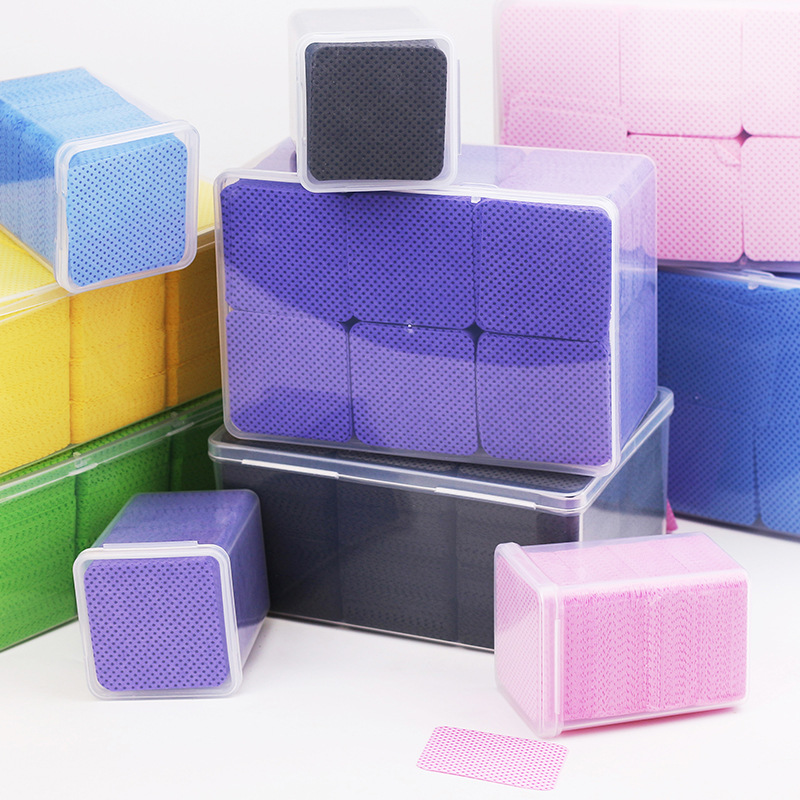 1080 piezas de pegamento de pestañas botella de tela de limpieza de uñas mágicas limpieza de algodón sin cabello limpieza de algodón de uñas