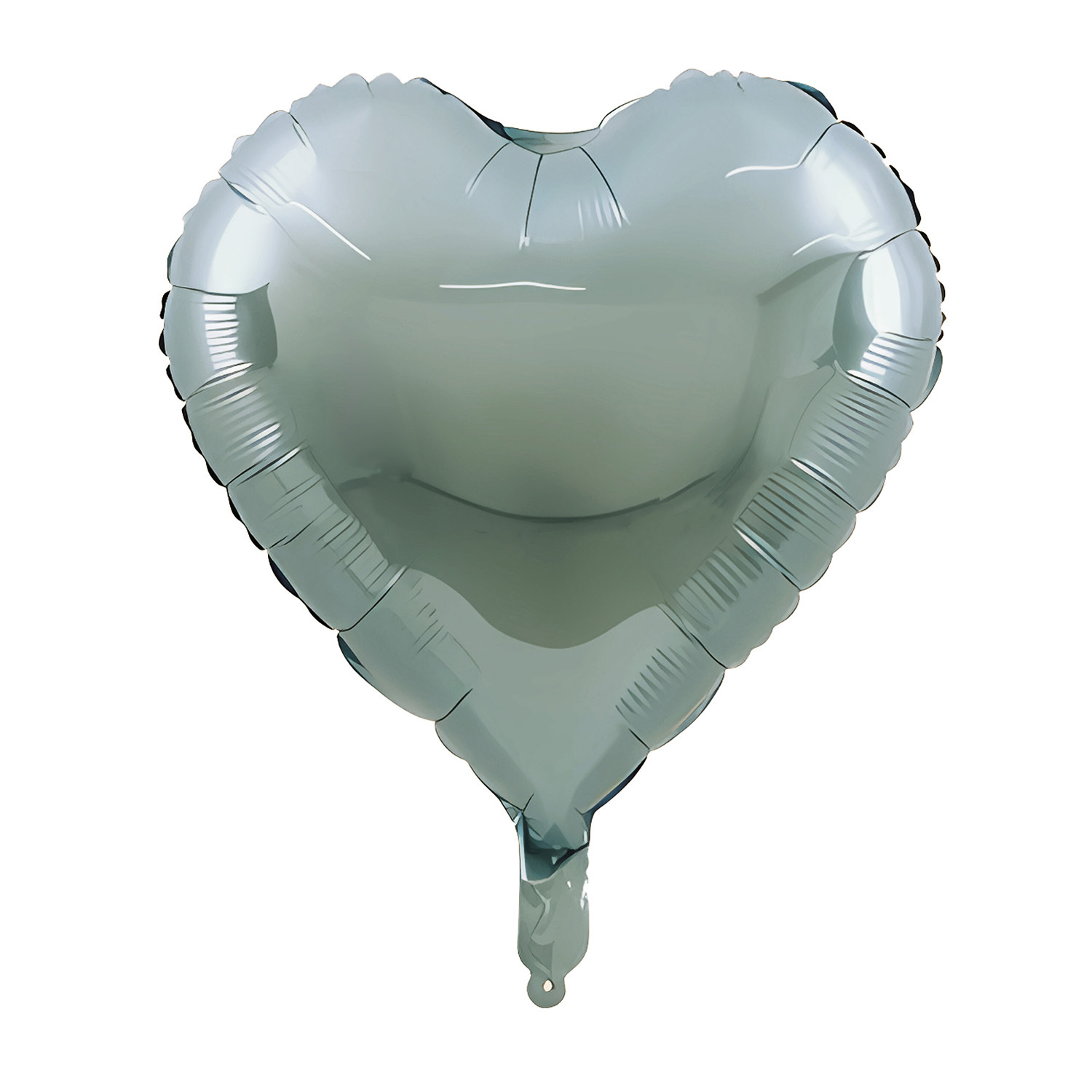 Corazón de metal verde negro 18 pulgadas