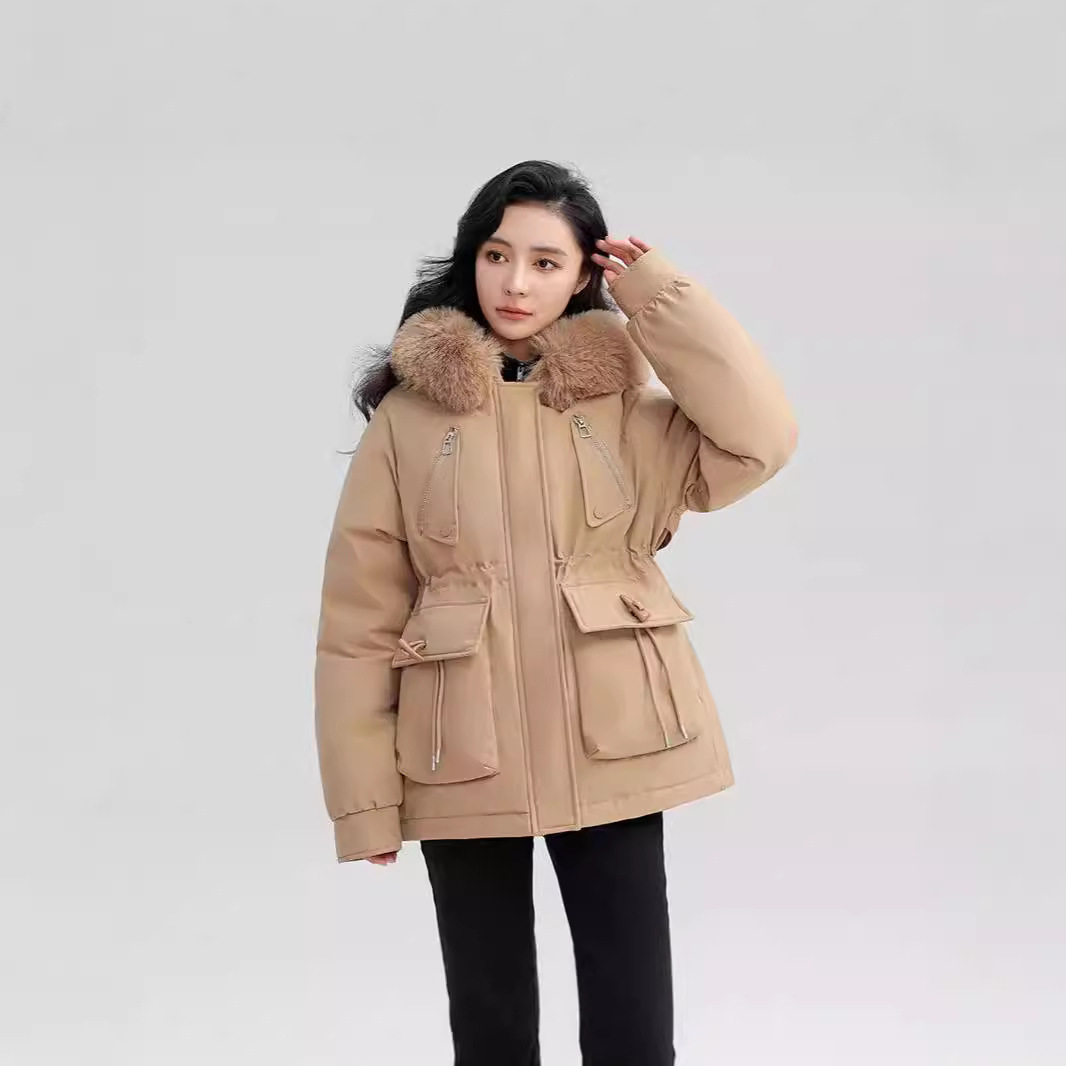 Paquiao mujer ropa de algodón de invierno nuevo estilo coreano suelto chaqueta de algodón interior de terciopelo grueso chaqueta de algodón