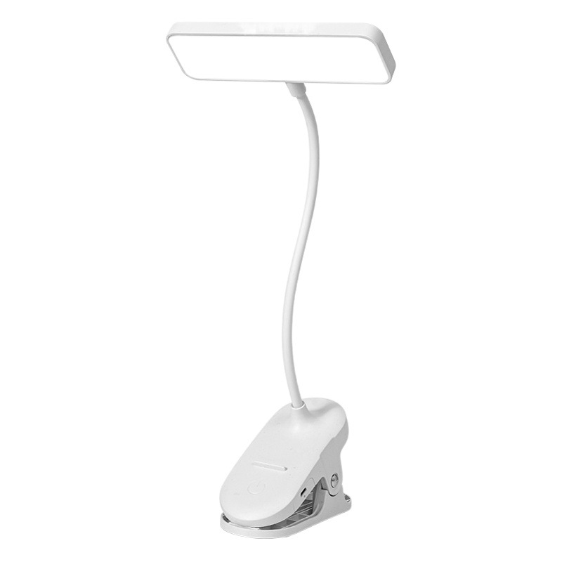 Lámpara LED de escritorio, lámpara con clip para estudio, lámpara de noche con protección para los ojos específica para estudiantes, lámpara de lectura recargable para dormitorio, lámpara pequeña de escritorio para dormitorio
