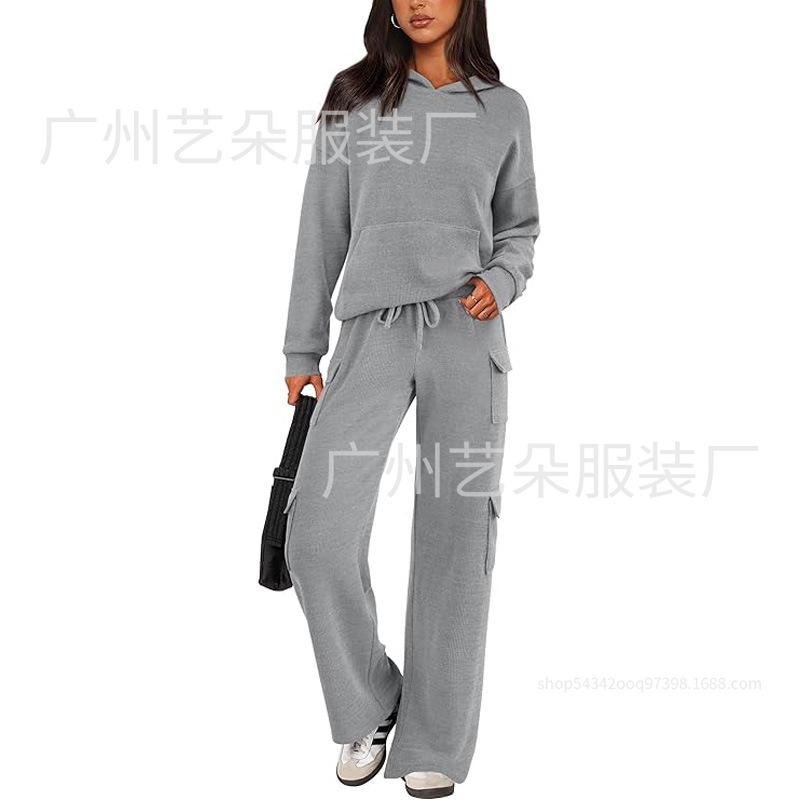 2025 Trendy Breathable Casual Sports Suit Women's Workwear Pocket Design Sports Outdoor Running