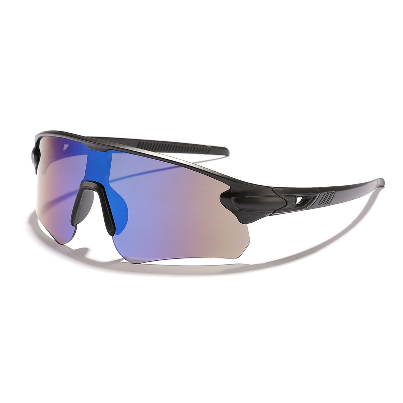 Nuevas gafas de ciclismo deportivas al aire libre transfronterizas para hombres y mujeres, gafas de sol de protección solar de medio marco de colores Sunglass image 11
