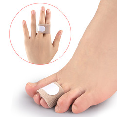 Minimalist Toe Bunion Corrector with Fabric Straps | Middle Toe Stretcher &ndash; Day and Night Use for Men and Women | Finger Toe Separator
