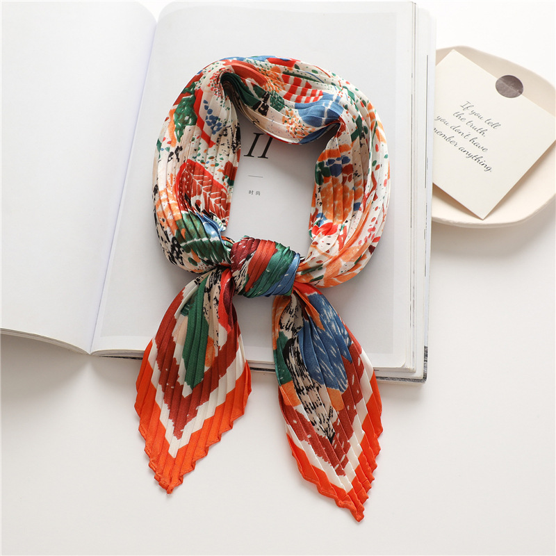 Foulard quadrato da donna sciarpa versatile effetto seta moda_voghion.com