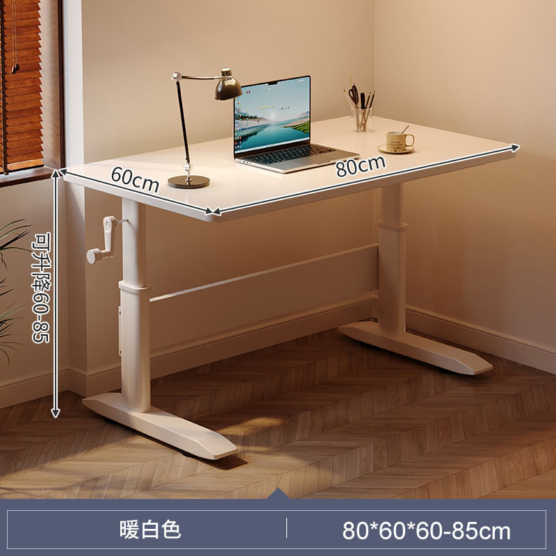 Mesa de elevación mesa de computadora de madera maciza mesa de escritorio lujosa moderna dormitorio mesa de estudio de estudiantes simple mesa de oficina doméstica