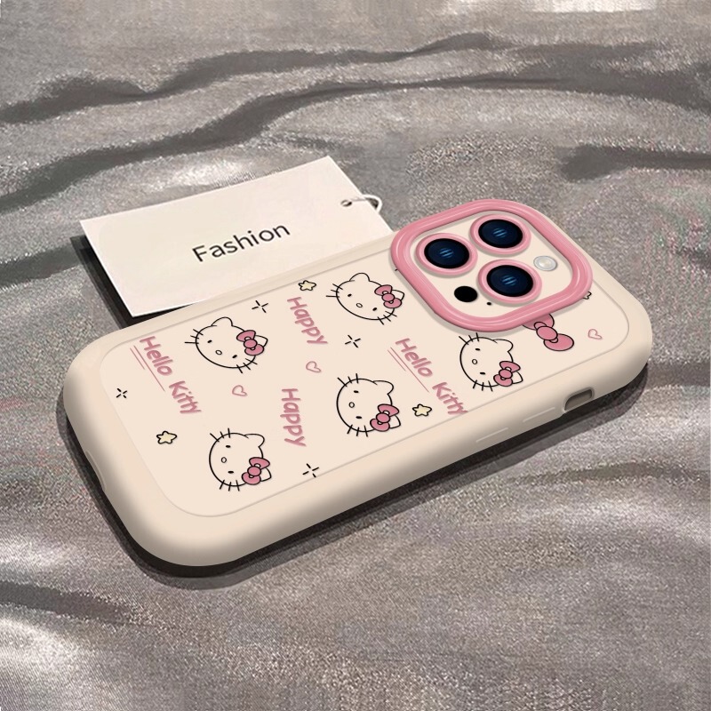 粉红凯蒂适用于苹果16手机壳iPhone15Plus苹果14保护套女款13卡通|undefined