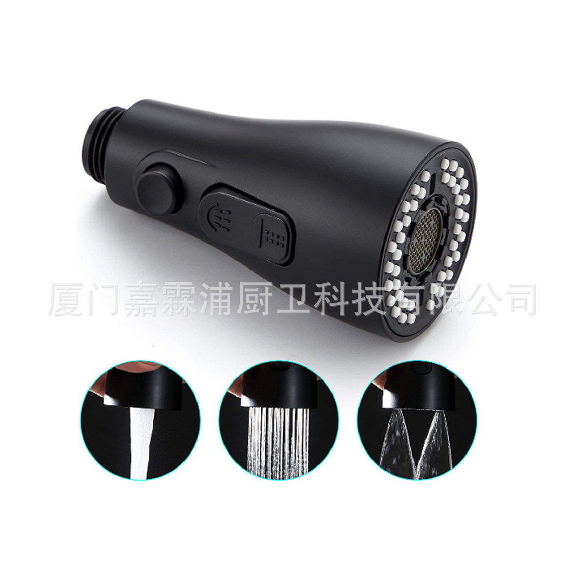 Cross-border kitchen sink, three-function, double-blade water, mesh water, small waist, pull-out faucet, shower head undefined