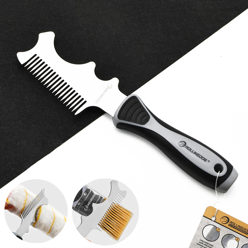 多功能清洁刮刀清理乳胶漆滚筒刷油漆刷装修辅料不锈钢油灰刀工具