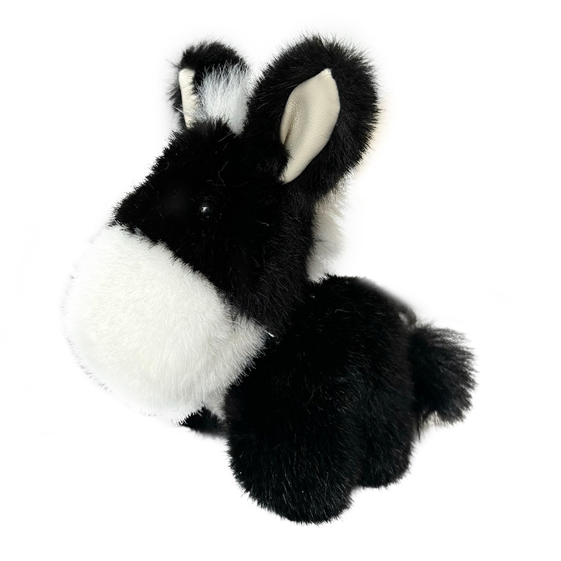 Personalidad creativa pequeña muñeca de burro llavero colgante colgante de coche mochila escolar para hombres y mujeres pareja modelo anillo colgante