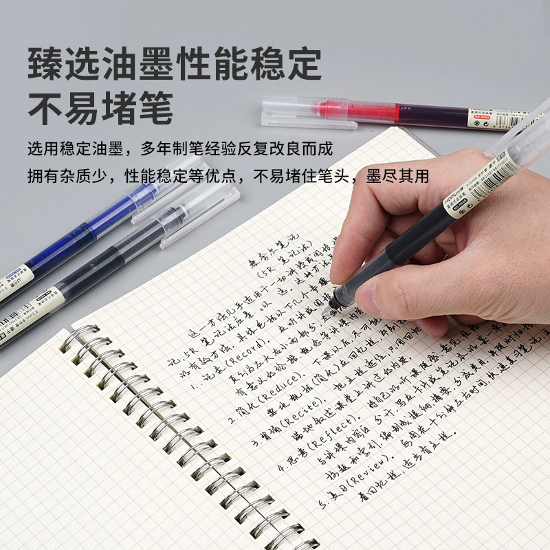 Rollerball quick dry high quality capacious rollerball pen, 0.5mm